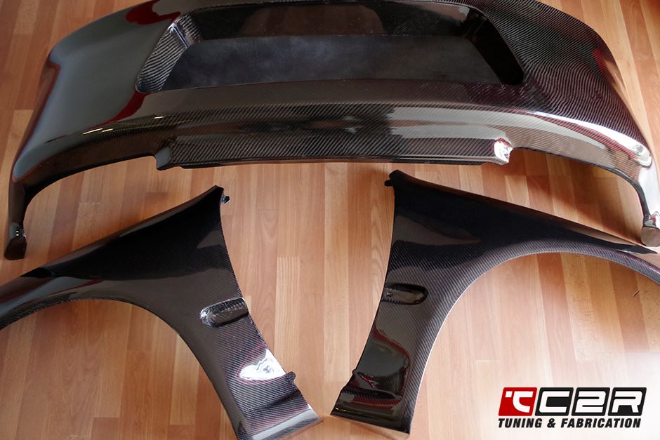 HONDA CIVIC DRAG FRONT END (92-95) - CARBON FIBER